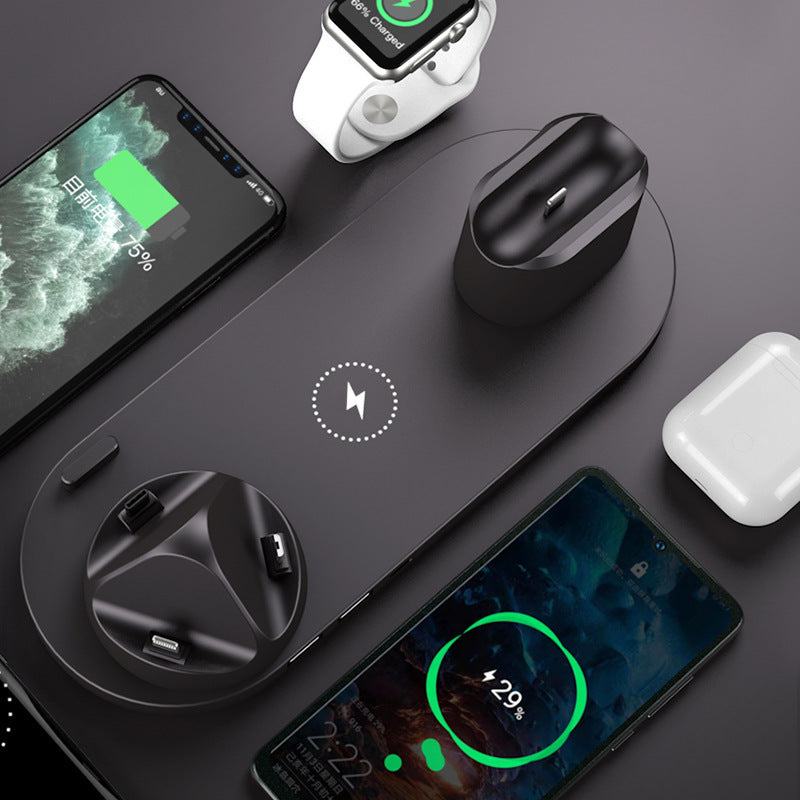 6-in-1 Fast Wireless Charging Station for iPhone, Apple Watch & AirPod