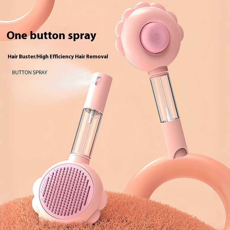 2-in-1 Spray & Brush – Smart Grooming Tool for Shiny, Shed-Free Coats