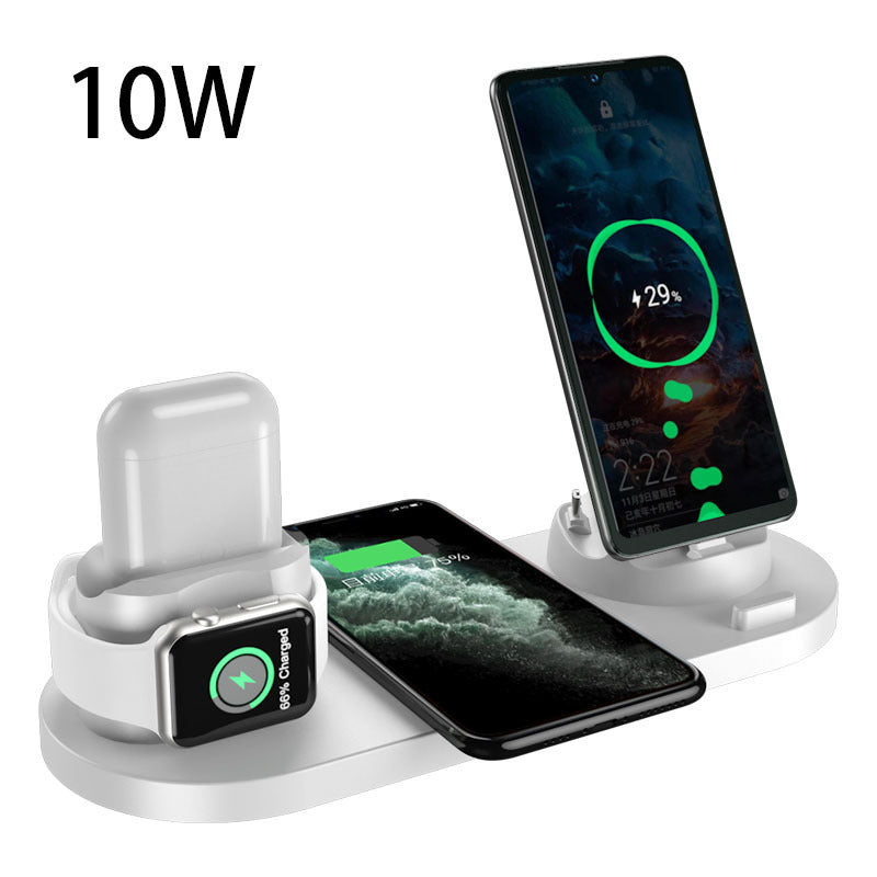 6-in-1 Fast Wireless Charging Station for iPhone, Apple Watch & AirPod