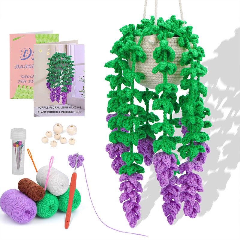 DIY Crochet Kit – Decorative Plant Pendant