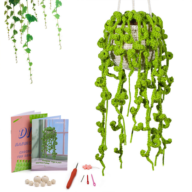 DIY Crochet Kit – Decorative Plant Pendant