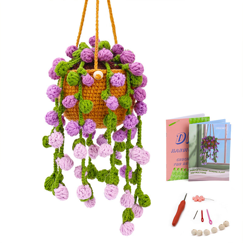 DIY Crochet Kit – Decorative Plant Pendant