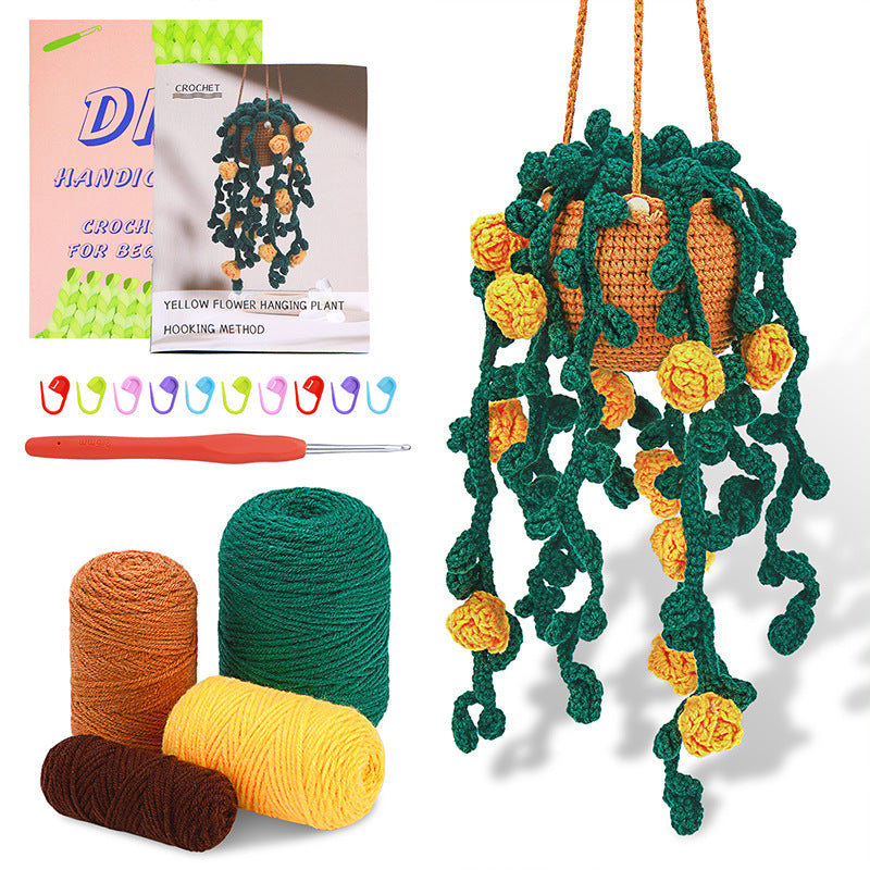 DIY Crochet Kit – Decorative Plant Pendant