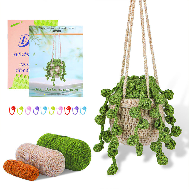 DIY Crochet Kit – Decorative Plant Pendant