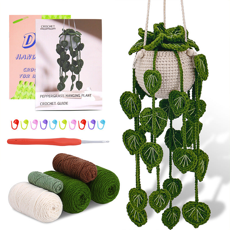DIY Crochet Kit – Decorative Plant Pendant
