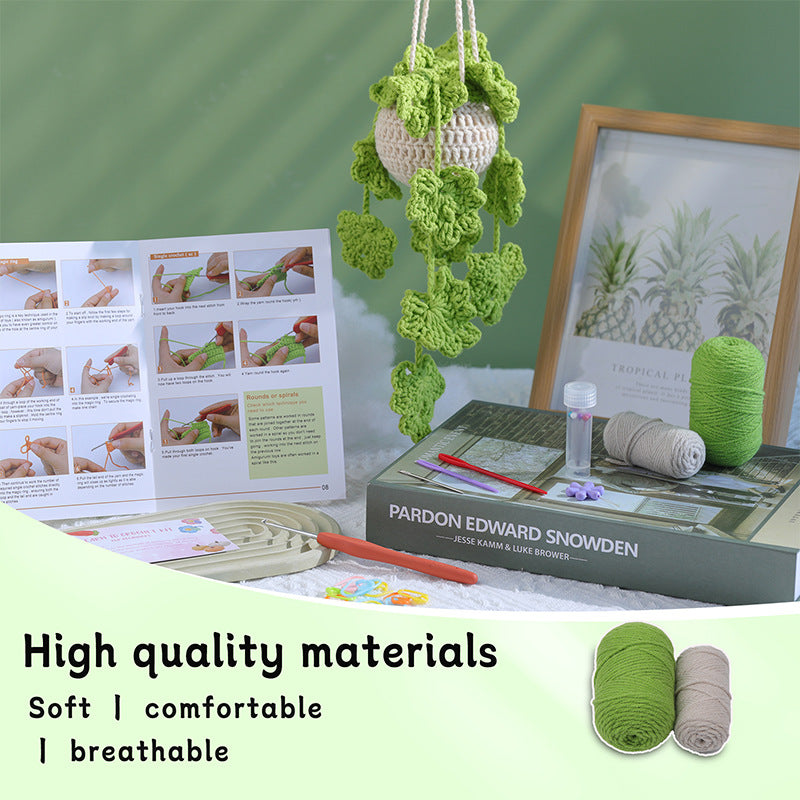 DIY Crochet Kit – Decorative Plant Pendant