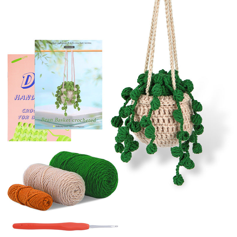 DIY Crochet Kit – Decorative Plant Pendant