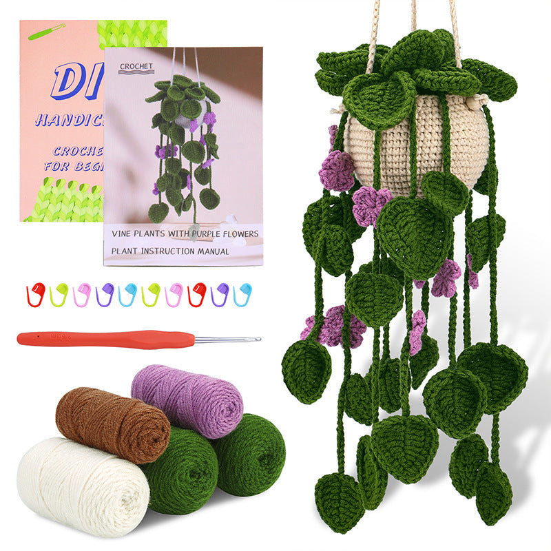 DIY Crochet Kit – Decorative Plant Pendant