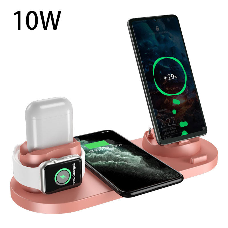 6-in-1 Fast Wireless Charging Station for iPhone, Apple Watch & AirPod