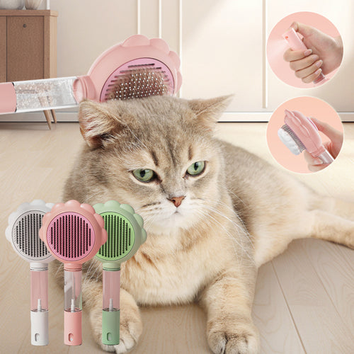 2-in-1 Spray & Brush – Smart Grooming Tool for Shiny, Shed-Free Coats