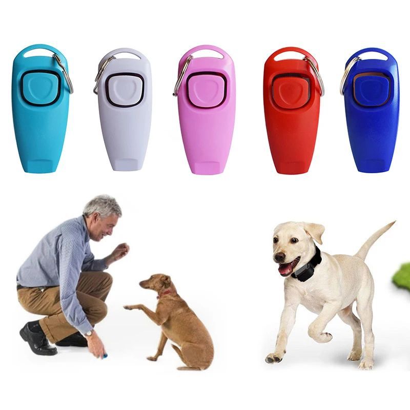 2-in-1 Pet Training Clicker with Whistle